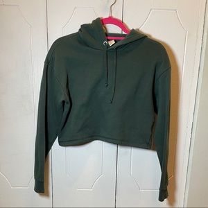 H&M Cropped Hooded Sweatshirt